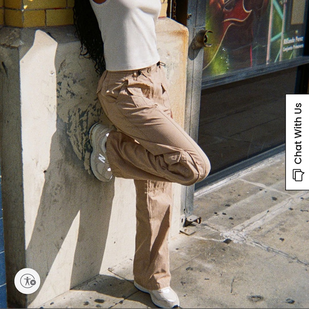 JOHN GALT LIGHT BROWN KIM CARGO PANTS